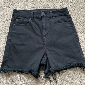 American Eagle black denim shorts